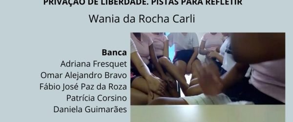 Defesa de doutorado (banca remota) Wania da Rocha Carli